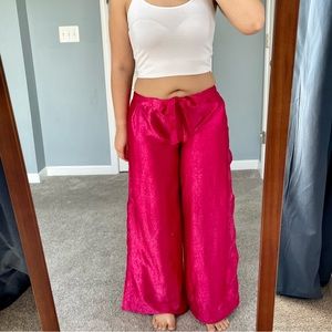 Silk wrap around pants